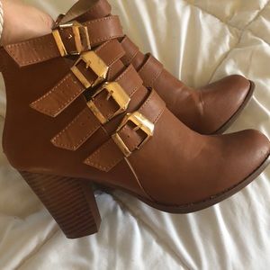 Booties with buckles